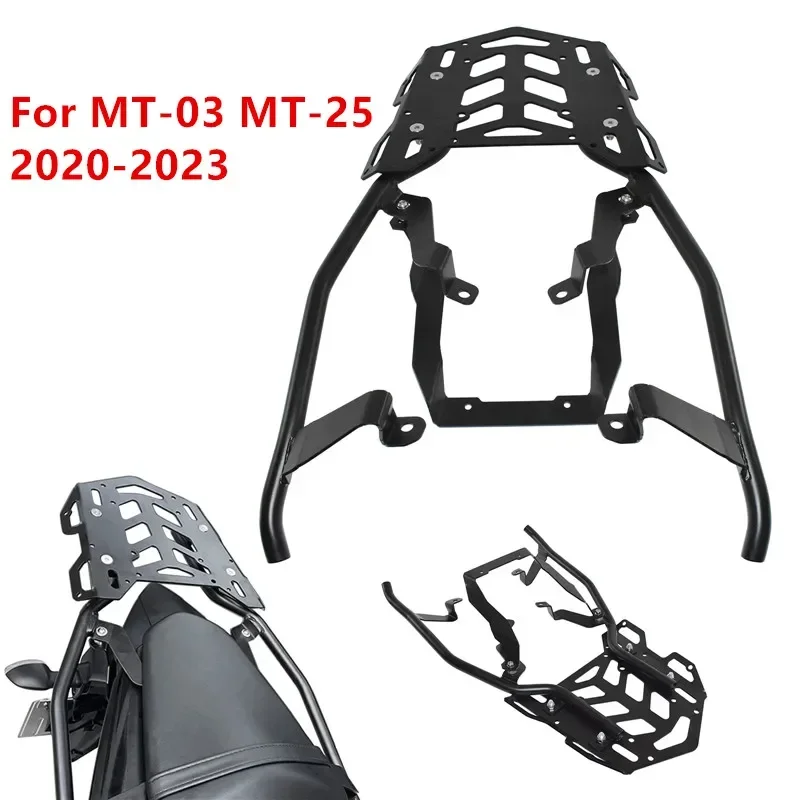 Motorbike MT03 Rear Luggage Rack Carrier Case Support Holder Bracket For Yamaha MT-03 2020 2021 2022 2023 2024