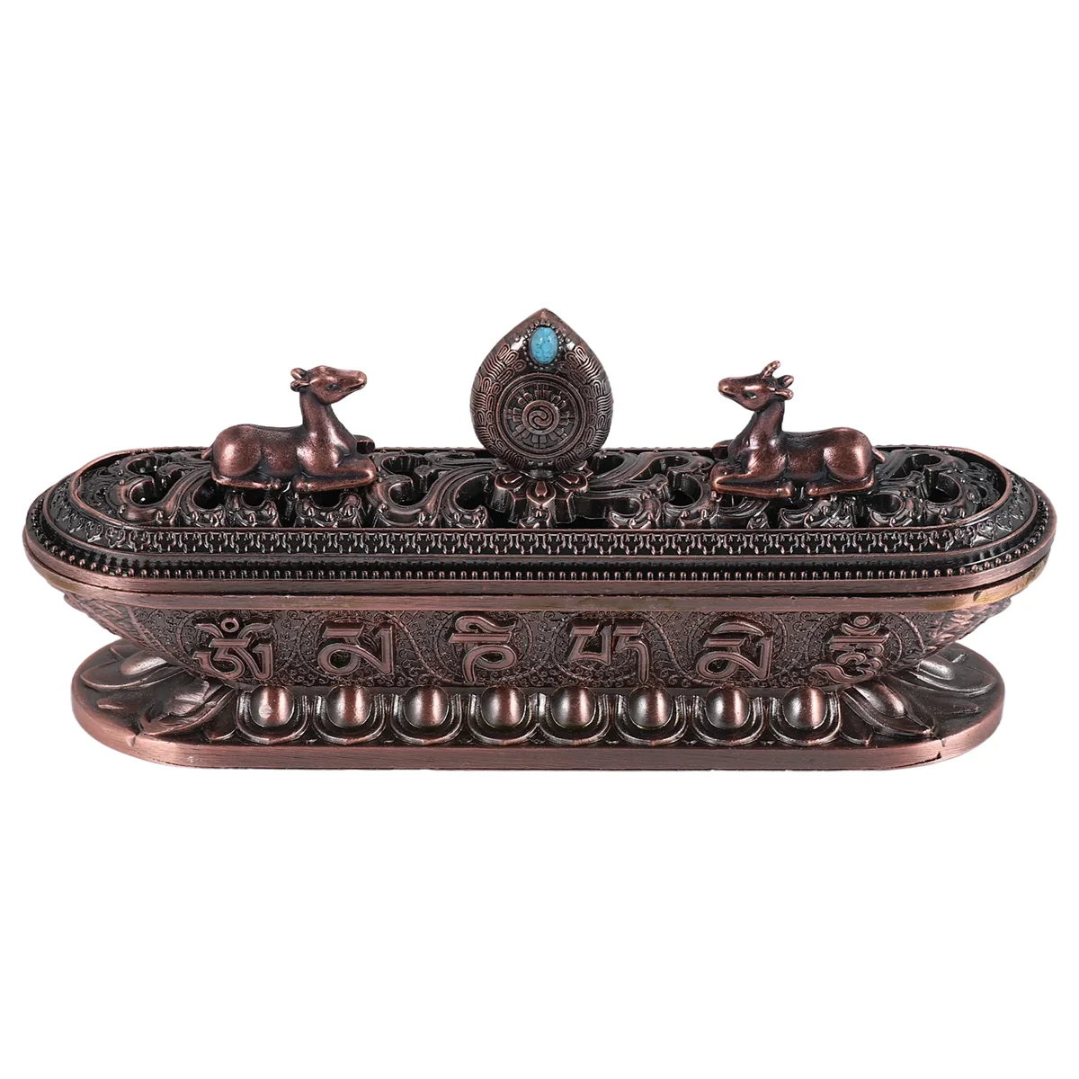 Tibet Incense Burner Antique Handmade Incense Stick Holder Zen Teahouse Home Office Decoration Crafts Ornaments 3 -X64A