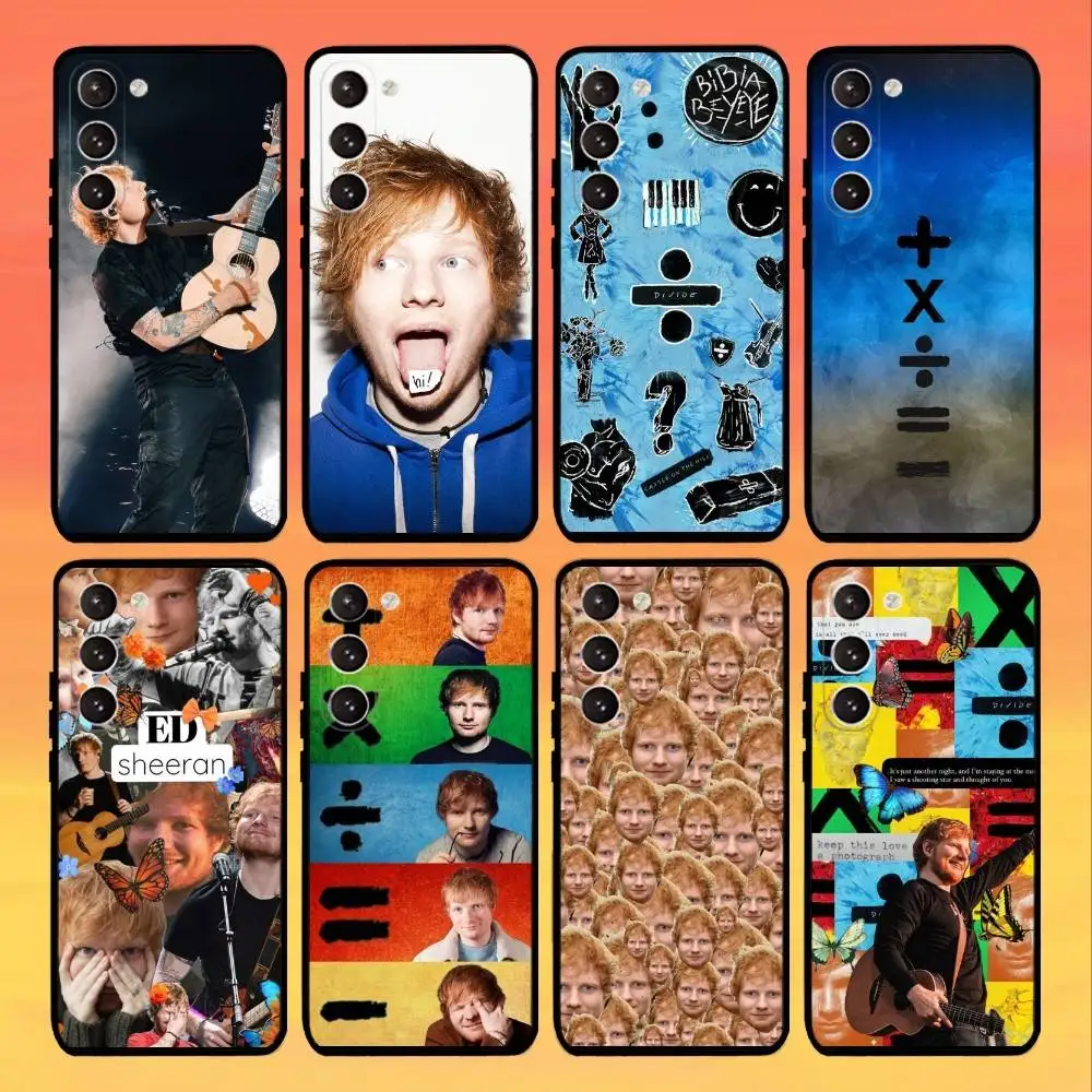 

Singer E-Ed Sheeran gigs Phone Case For Samsung Galaxy A73,A72,A71,A70,A53,A52,A51,Others Soft Black Cover