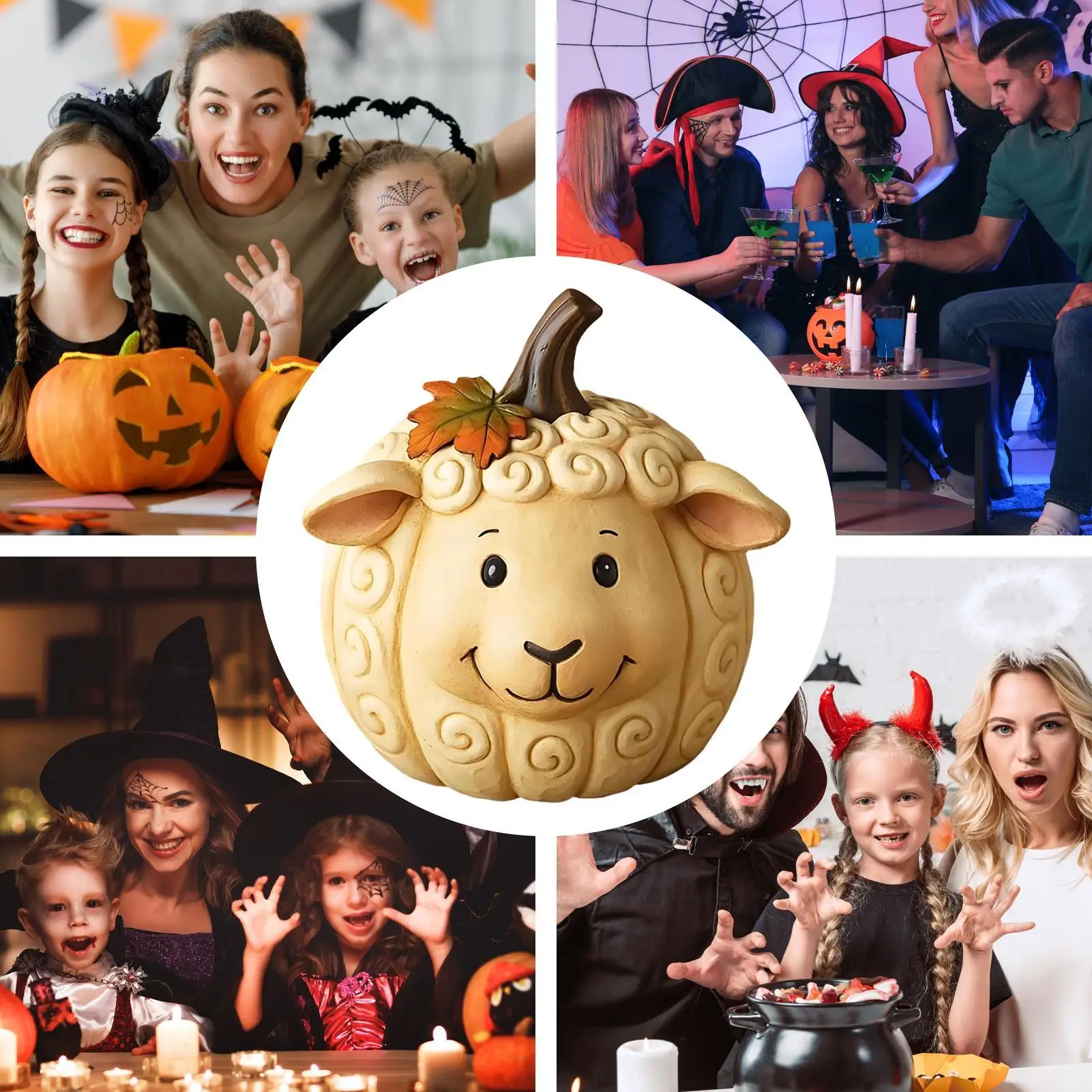 

Декоративные тыквы, декор тыквы в виде животных, фигурки на Хэллоуин, статуя из смолы, украшения на День Благодарения, урожай, Хэллоуин, фермерский дом