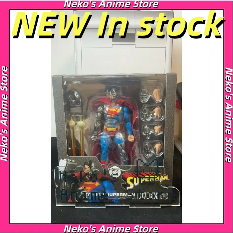 

【In Stock】MAFEX No.164 Cyborg Superman Superman Returns Action Figure Anime Model Trendy Toys Desktop Doll Gift Collectibles