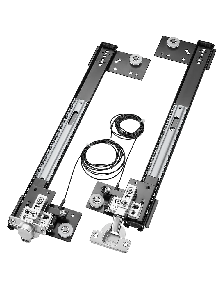 

Gute Swing Door Hardware Hidden Wardrobe Butterfly Door Track Folding Cabinet Pocket Door Telescopic Slide Guide Accessories
