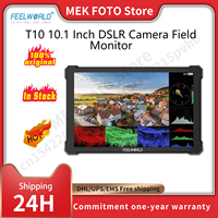 FEELWORLD T10 10.1 Inch Camera Monitor 500nit 4K HDMI-compatible DSLR Camera 3D LUT Touch Screen Field Monitor