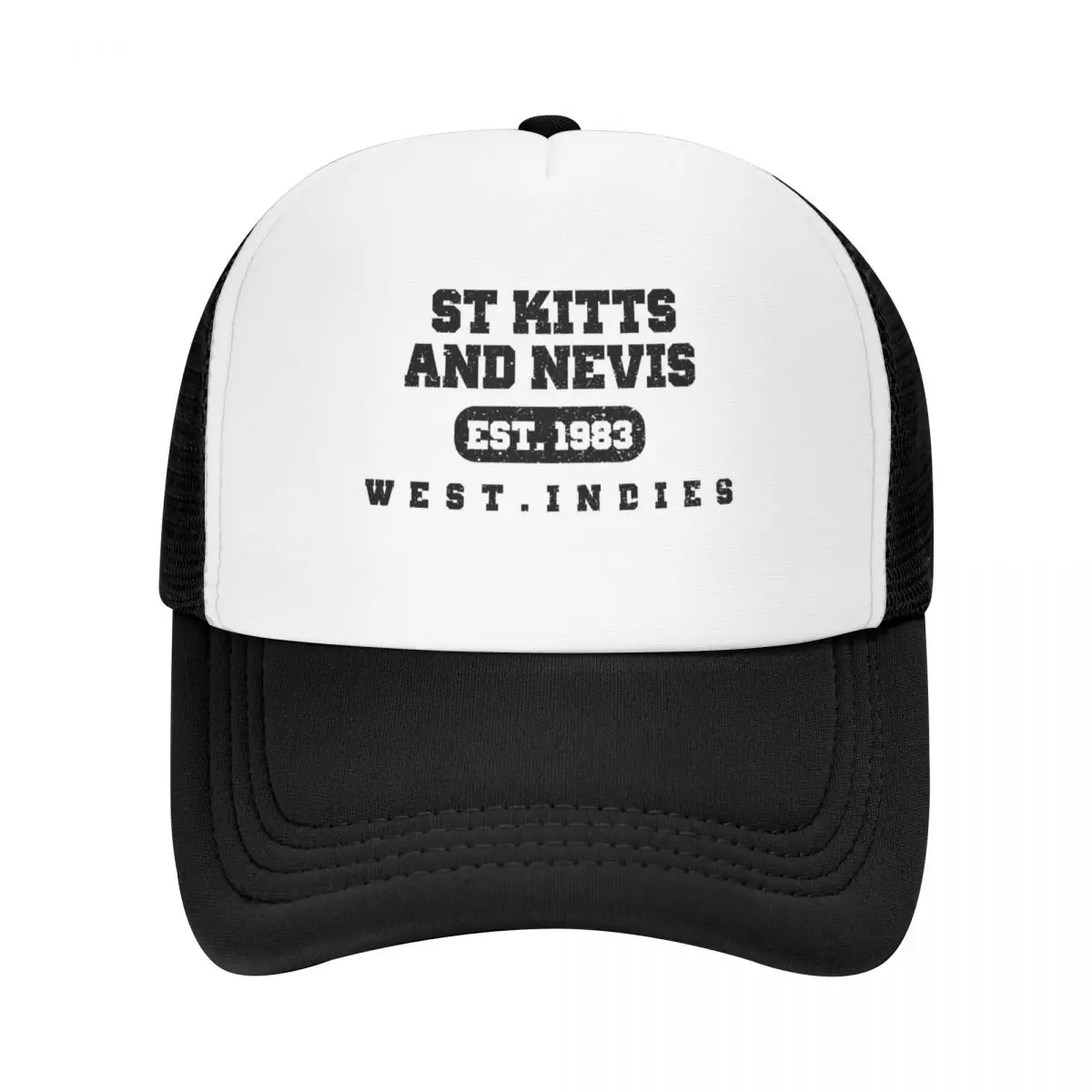 

St Kitts and Nevis - West Indies Baseball Cap Hat Man Luxury hats on offer sun hat tea Hat Hats Man Women's