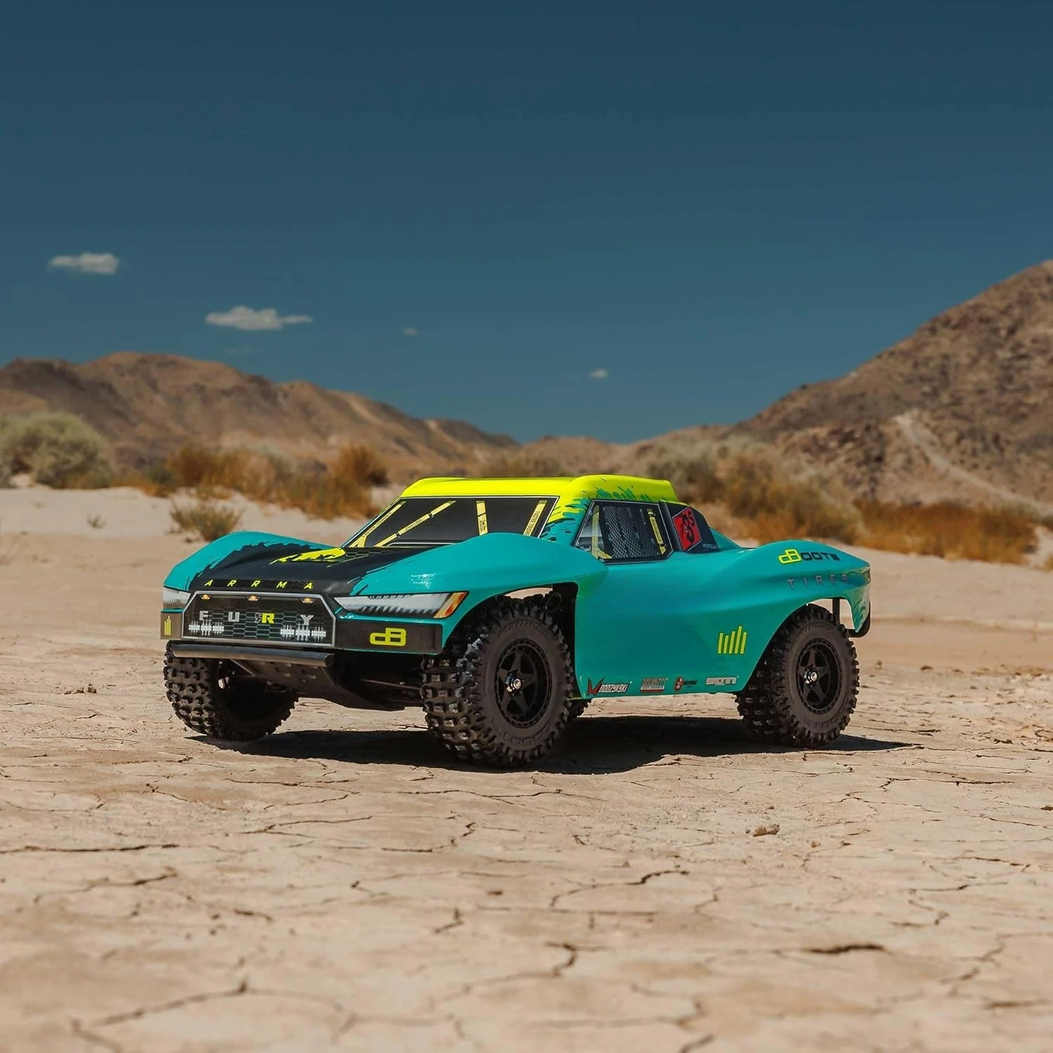 RC Truck 1/10 223S BLX Brushless Short Course Truck RTR (Battery and Charger Not Included) with DSC, Green, ARA3521T2 image 6
