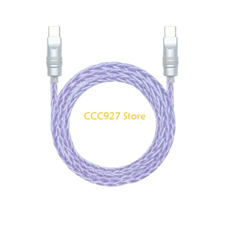 B03F Kabel w oplocie typu C do typu C, ośmiożyłowa, monokrystaliczna miedź LInia szybka — zdjęcie produktu 7