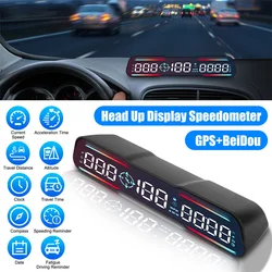 GPS Speedometer G19 HUD, On-Board Computer, Clock , Altitude, Calendar, Compass, Driving Distance Time And Overspeed Alarm
