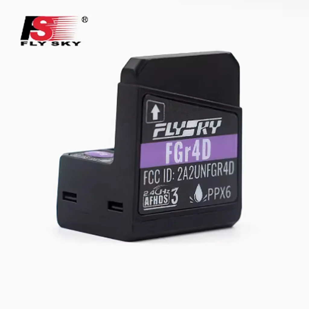 FlySky FGR4D 4-channel Bidirectional Receiver for RC Car Remote Control 4CH 2.4G Mini Receiver 3.5-8.4V Built-in Dual Antenna