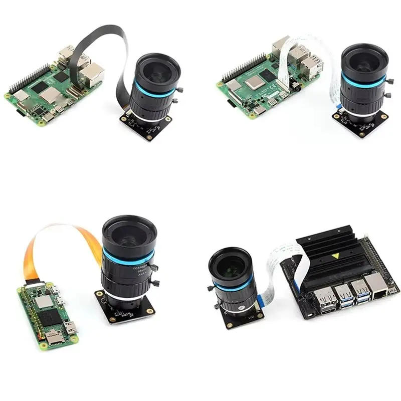 Hot 12.3MP IMX477 Camera Module For Raspberry Pi 5 4 3 Zero CM4/3 For Jetson Nano–High Quality C-/CS-Mount Lens Support