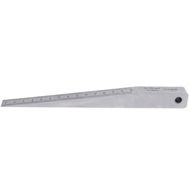 1-15MM Wedge Feeler Gauge Crack Flatness Layout Insert Wedge Gauge Welding Taper Measuring Tool Caliper-ABLL