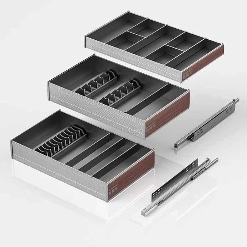 

Корзина для посуды, кухонный шкаф, встроенный двухслойный ящик, корзина для чаши, пространство из алюминиевого сплава, трехслойный