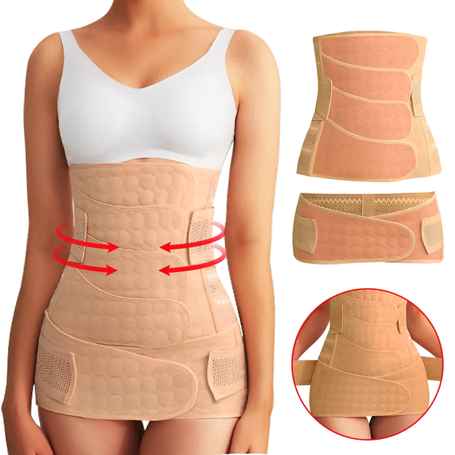 Frauen Bauch Bauch Erholung Gürtel Wrap Taille Trainer Bauch Abnehmen Verband Straps Body Shaper Taille Straffung Shapewear Korsetts