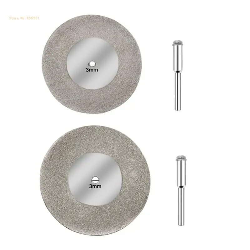 50/60mm Diamond Cutting Disc Grinding Wheel Circular 3mm Shank Drill Bit Dropship