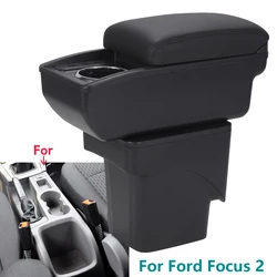 For Ford Focus 2 Armrest Box For Ford Focus mk2 Car Armrest Accessories Dedicated Interior details Retrofit parts Storage Box