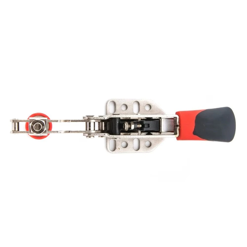 Quick Release Toggle Clamp With Anti-slip Rubber Tip, Horizontal Hold Down Clamp for Woodworking Welding Drilling