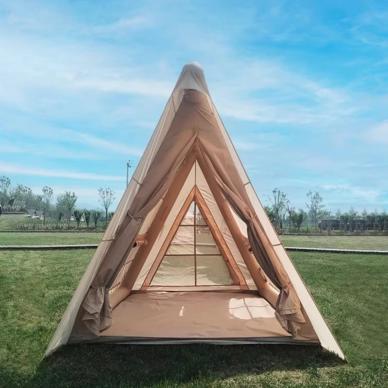 

4 m2 2-in-1 breathable tent 2-4 people inflatable camping tent Outdoor simple setting inflatable camping tent
