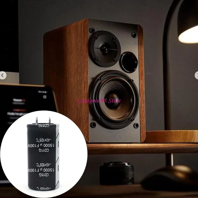 15000µF Capacitor Amplifier Horn Capacitor for High Current Handling and Stability in Sound Amplifier Design 