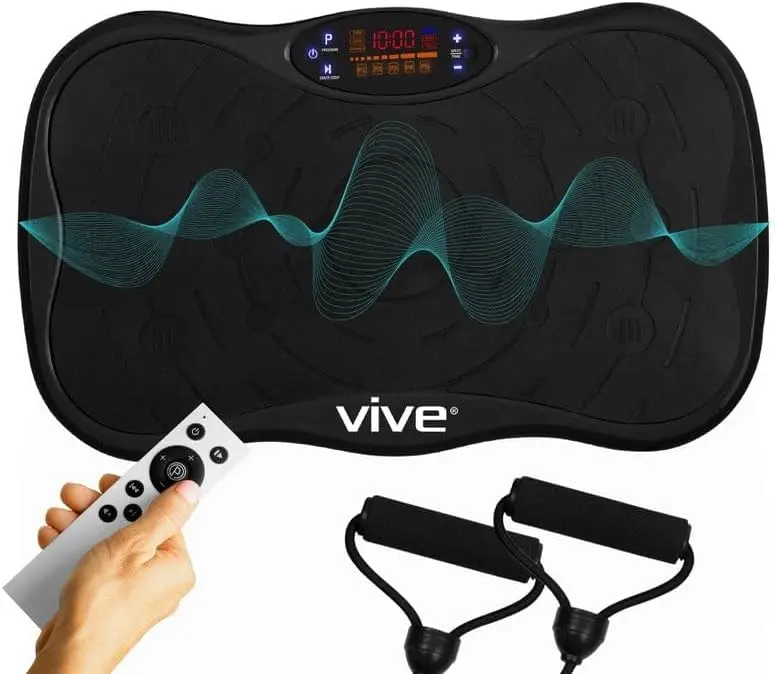 Home Exercise: Steel-made Silver Vibration Plate for Lymphatic Drainage, Shaping, Toning, Wellness, Recovery, and Weight Loss
