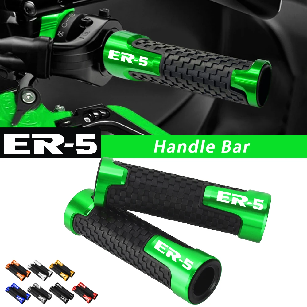 

Motorcycle Accessories 7/8" 22MM Non-slip Handle Bar Grip Rubber Handlebar Grips FOR KAWASAKI ER5 ER 5 ER-5 er5 er-5 2004 2005