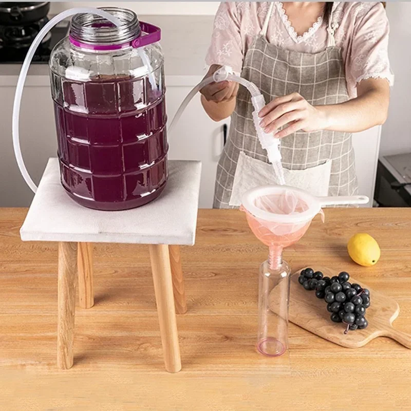1 Pcs Wine Making Filter Home Brewing Hose Wine Beer Making Tool Food Grade Materials Selling Hand Hop Knead Siphon Filter