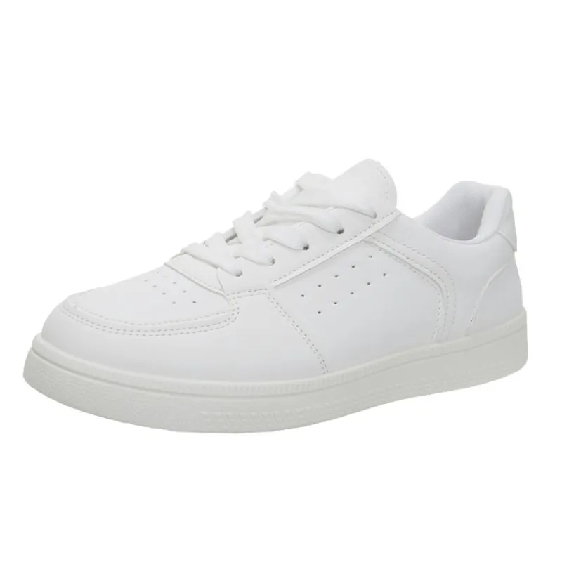 2026 new solid color lace-up flat shoes women's shoes outdoor activities breathable with small white shoes view 2