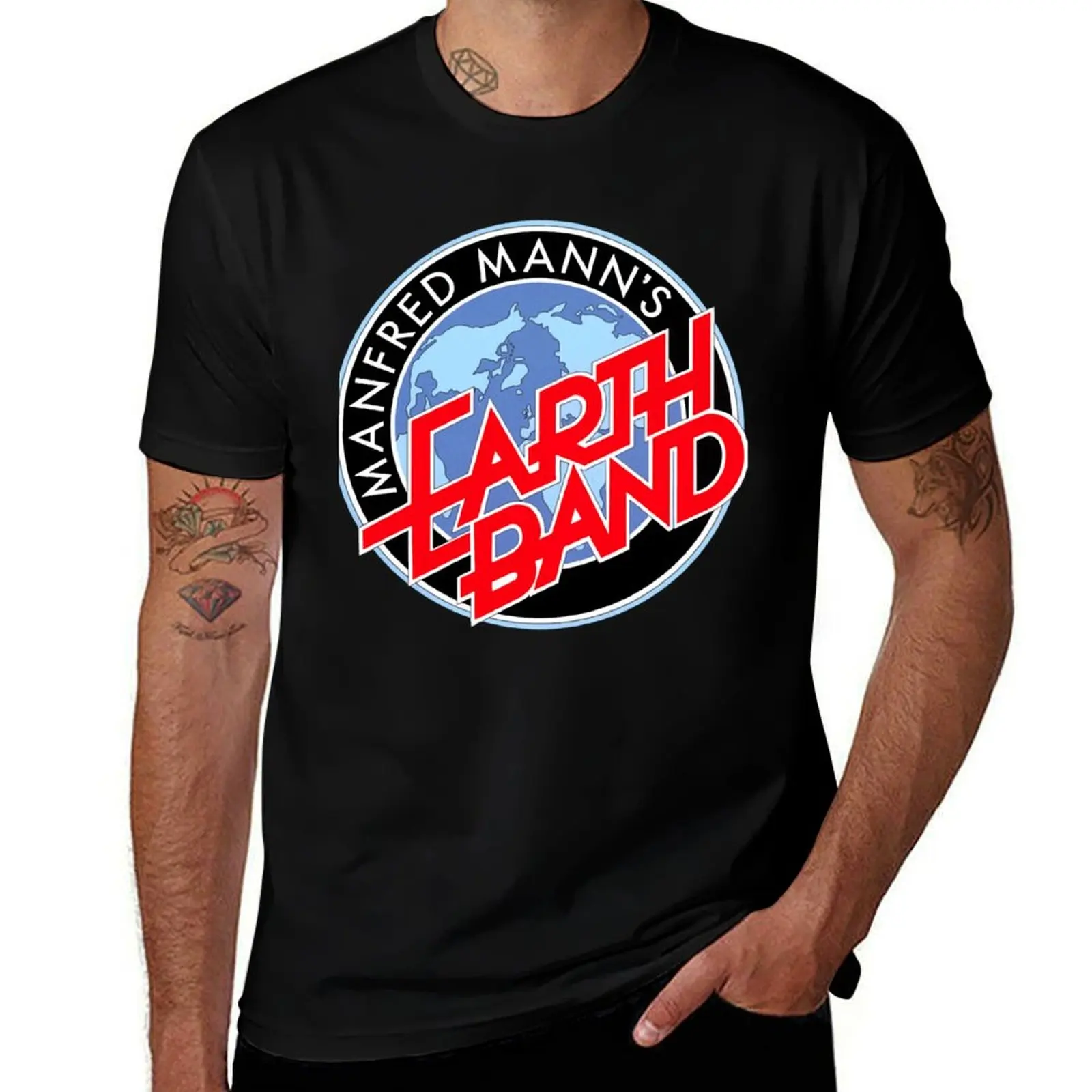 Manfred Manns Earth Band For Men For Women Classic Retro Active T-Shirt Plus Size Quick Dry Sports Tee T-Shirt