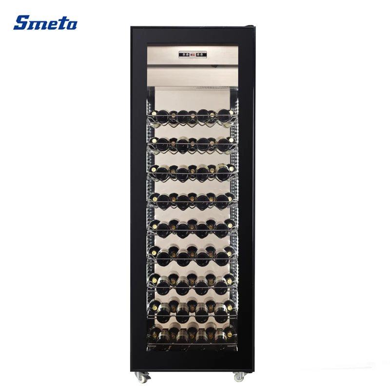 Smeta 81 Bottles Big Capacity Commercial Stand  Display Wine Bottle Cooler Refrigerator