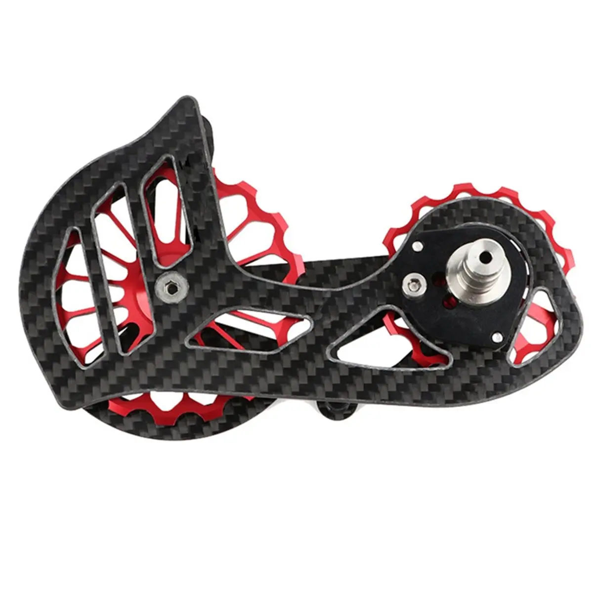 【TODAY-BUY】~@ UT Bicycle Ceramic Bearing Carbon Fiber Jockey Pulley Wheel Set Rear Derailleurs Guide for R8000/8050 Etc