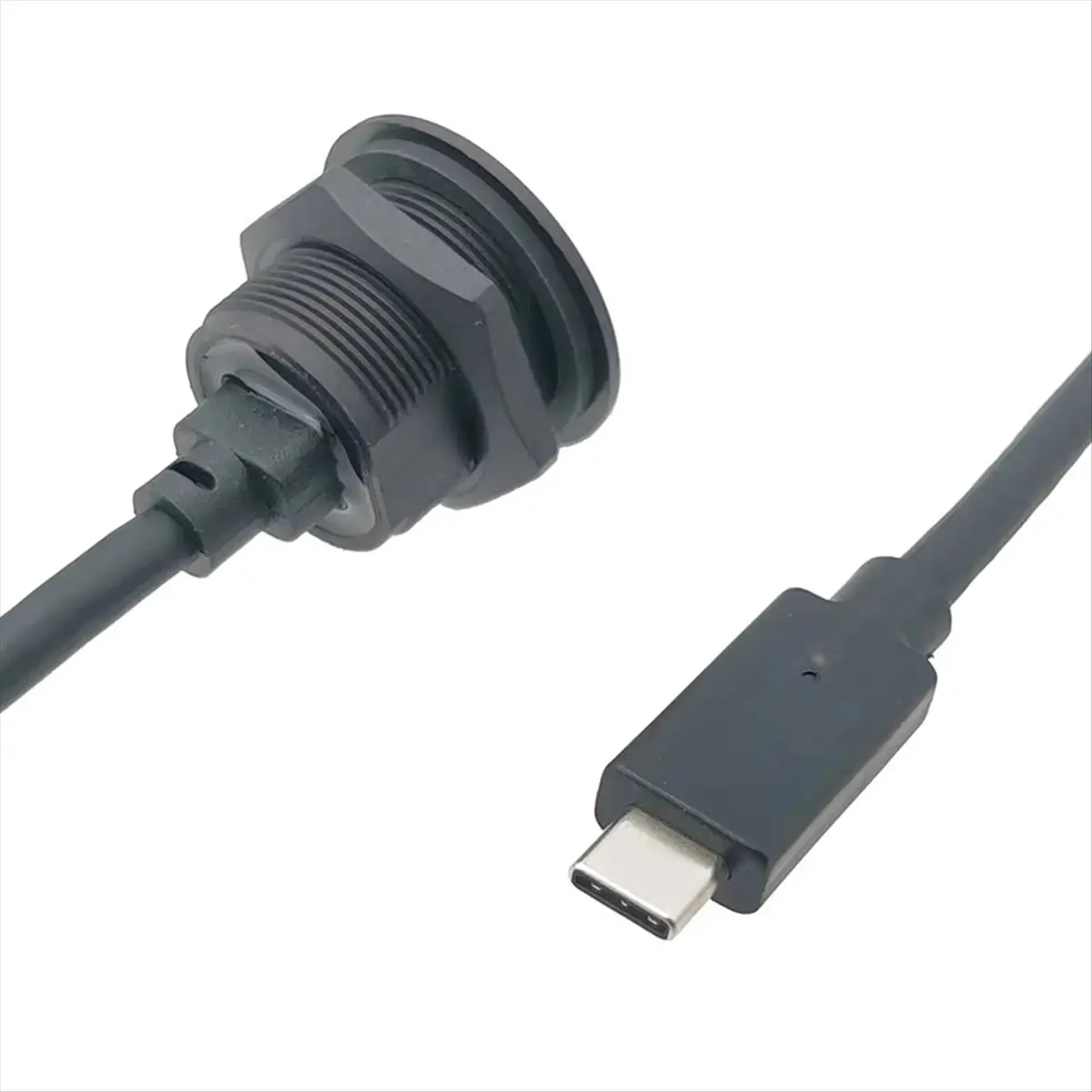 a65i-usb-type-c-31-メス-オス充電ソケット-type-c-データポート、ネジ式固定パネル付き-usb-c-電源ジャックコネクタ