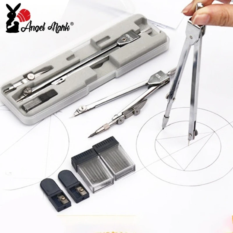 Stainless Steel Multifunctional Drafting Drawing Compass/Lead Core Math Geometry Circles Tool Durable Supplies 8600 / 8601