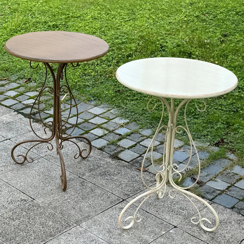 

living room, bedroom Outdoor Round Coffee Table - Courtyard Storage Design for Homestay"