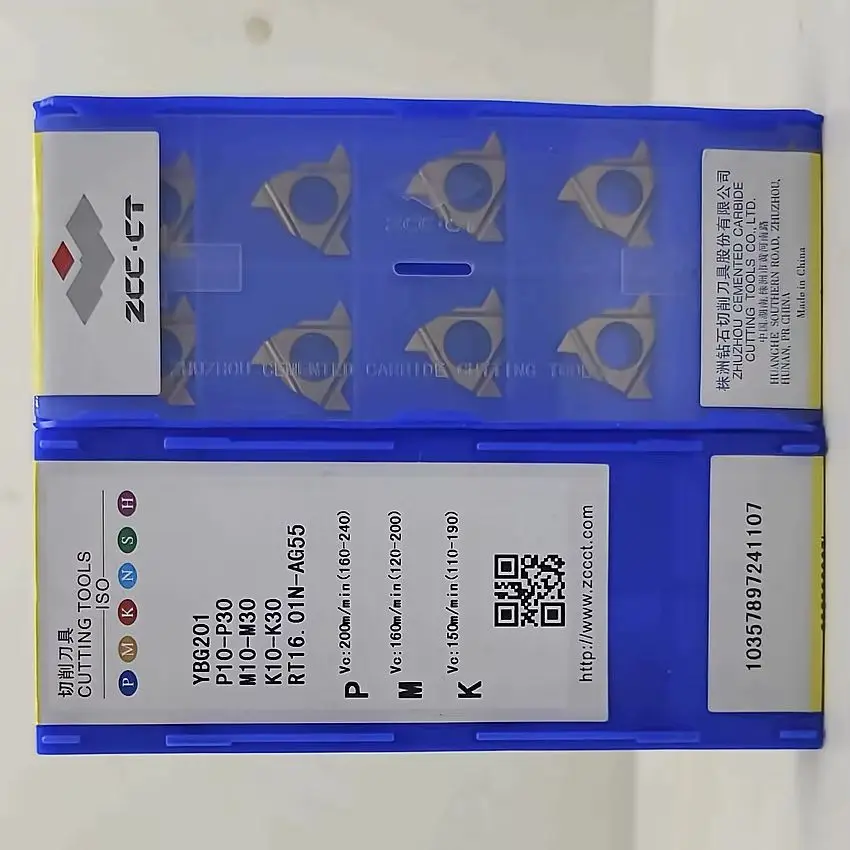 

RT16.01N-AG55 YBG201/RT16.01W-AG55 YBG201/RT16.01N-AG60 YBG201/RT16.01W-AG60 YBG201 ZCC.CT Твердосплавные пластины для лезвий с ЧПУ Инструмент для резьбы