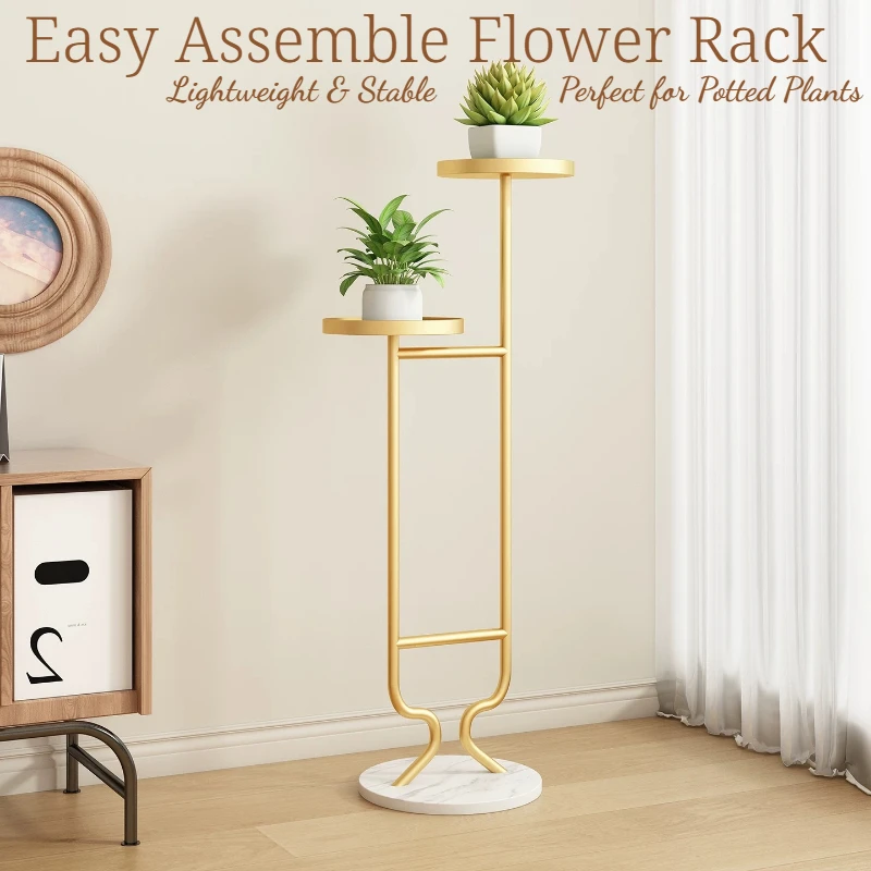 Tiered Planter Shelf Corner Metal Gold Cheap Flower Stand Vertical Display Giardino Arredamento Esterno Patio Furniture