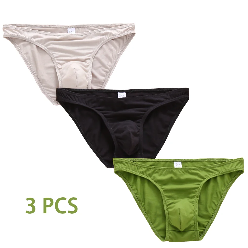 3 Pcs Men Briefs Cotton Mens Briefs Plus Size man Underwear Panties Breathable Panties Solid Sexy Comfortable Short for Boys