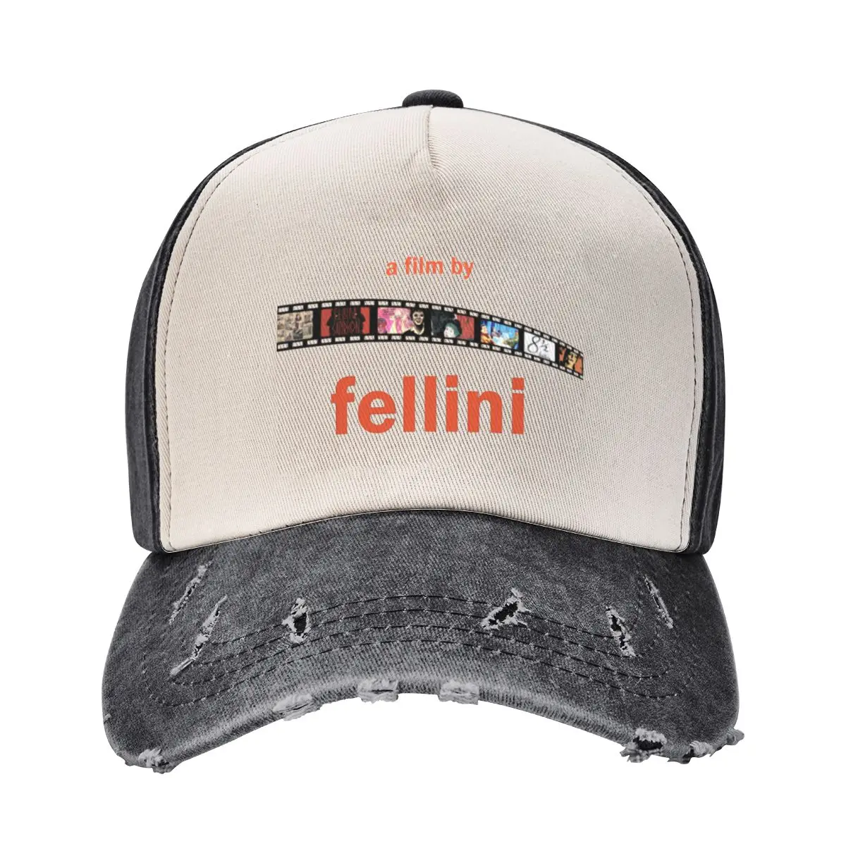 

A FILM BY... FEDERICO FELLINI Baseball Cap Hat Luxury Brand Dropshipping New In The Hat Trucker Hat Men Luxury Brand Women's