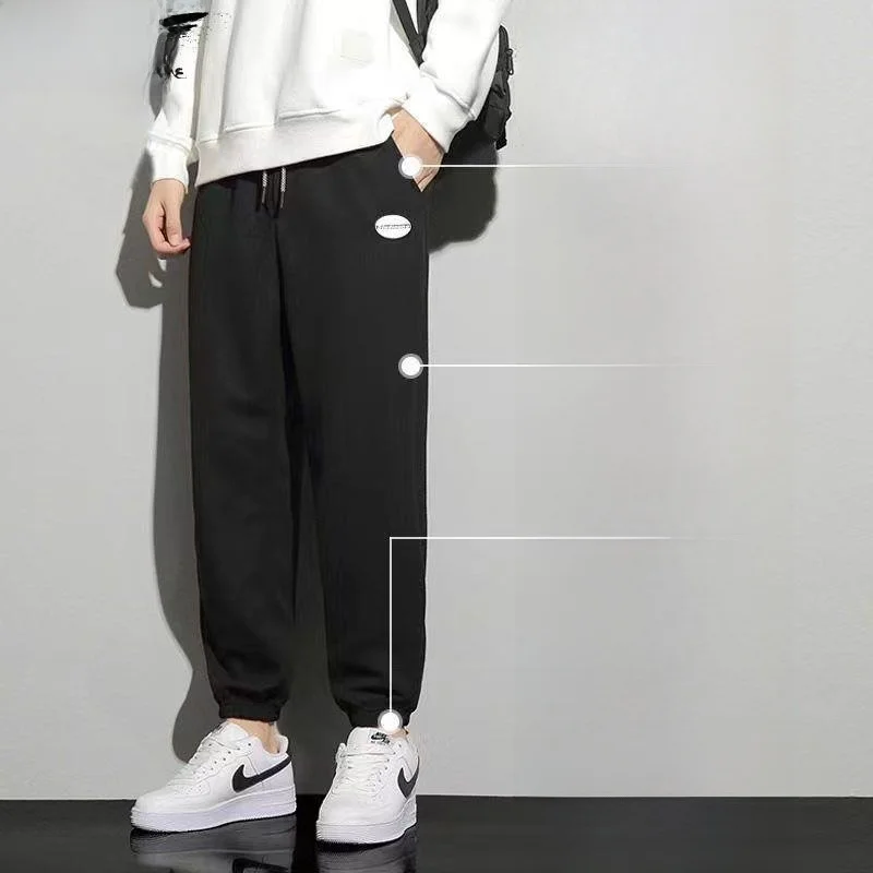 العصرية Fce اصطف فضفاضة تناسب الرجال ركض الخريف الشتاء الدافئة سراويل تقليدية الشباب السراويل الطويلة مريحة فضفاضة السراويل الرياضية