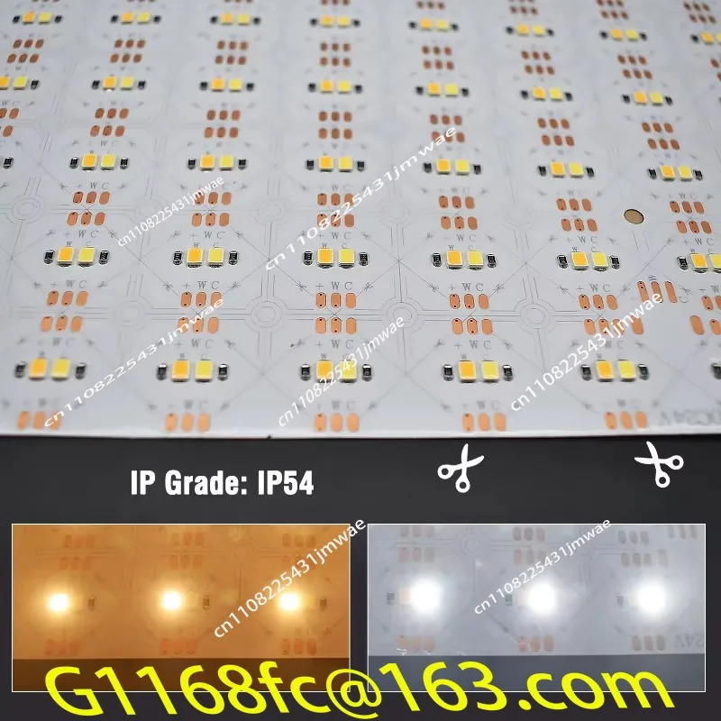 3000k-6000k Design DC24V Dimmable RGBW Wireless Backlit Slate Paper Thin LED Board Light Aluminum PC IP44 Can Cut 490 * 245mm