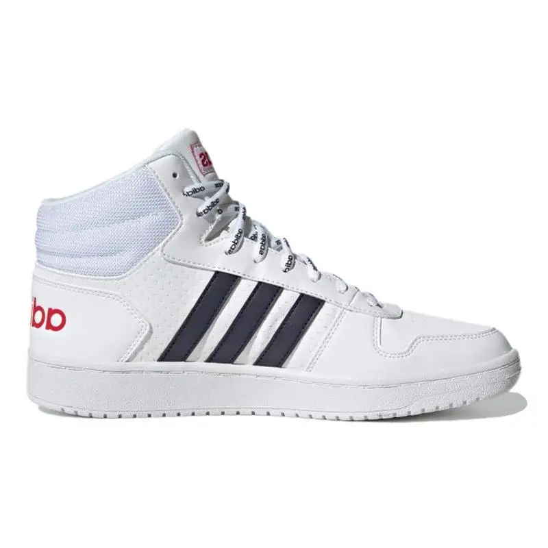 Adidas Hoops 2.0 Mid White Legend Ink Sneakers shoes FY8616