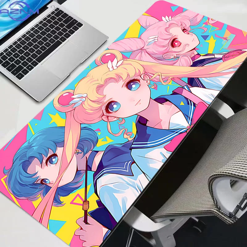 Large Mouse Pad Office Desk Mats PC Gaming Accessories Kawaii MousePads S-Sailor Moon Designed specifically Laptop Keyboard Mat