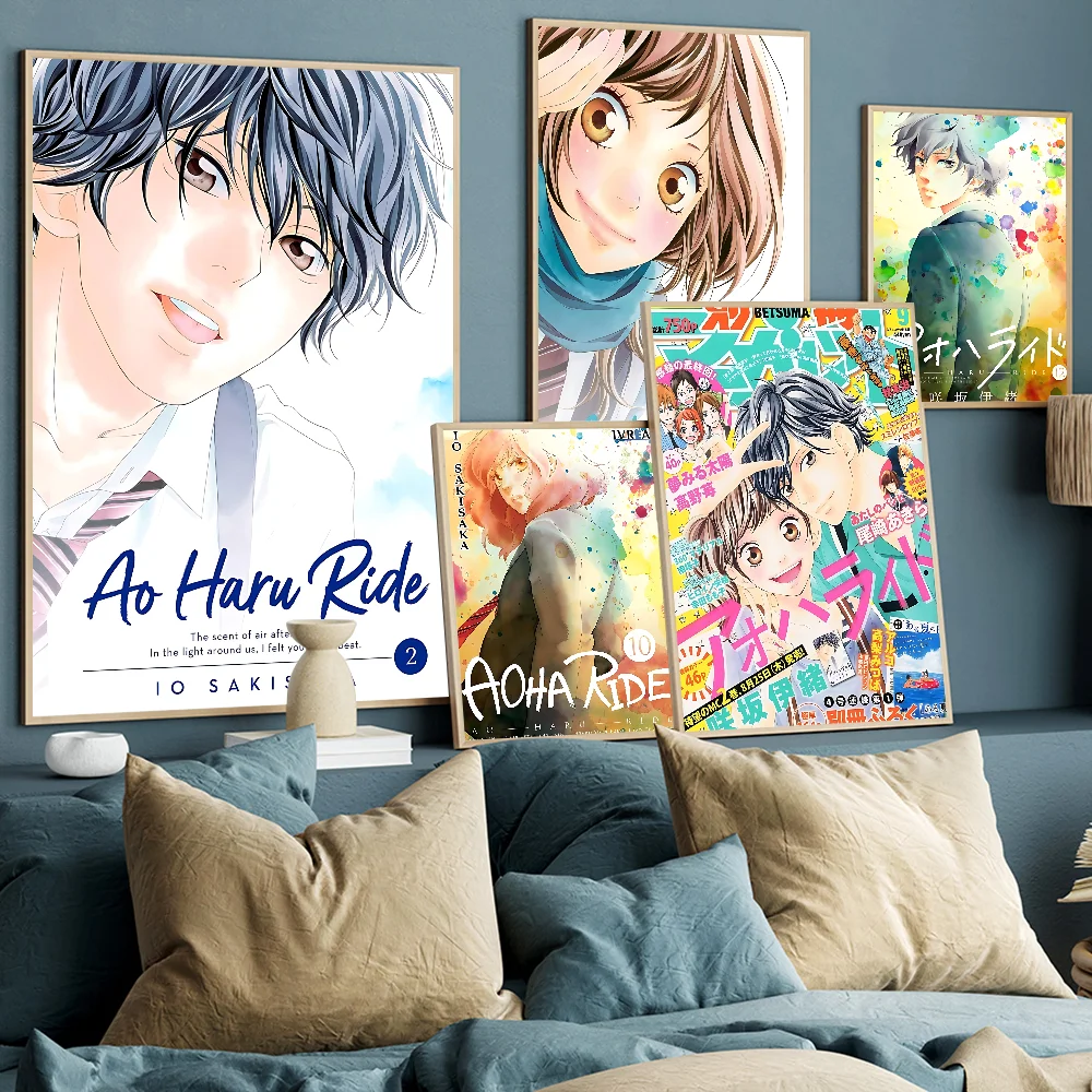 

Ao Haru Ride Anime Classic Movie Whitepaper Poster Waterproof Paper Sticker Coffee House Bar Aesthetic Art Wall Painting