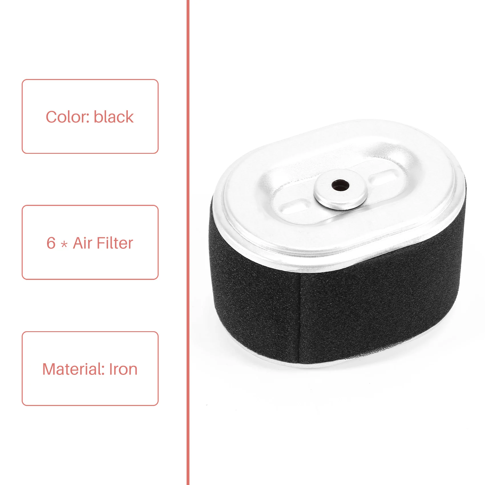 Vendita calda 6X Filtro Aria per GX120 GX140 GX160 GX200 17210-Z4M-821 17210-ZE1-821 -4274 AFZE18 17210-ZE1-517 5.5/6.5HP