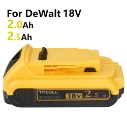 For DeWalt DCB200 2.0Ah/2.5Ah Replacement Battery Compatible With For Dewalt 18V/20V Tools Battery