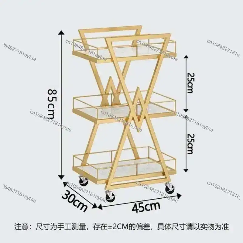High-end Special Beauty Salon Trolley Salon Furniture Nail Makeup Tool Storage Cart Multi-layer Barber Tool Cart Auxiliary Cart