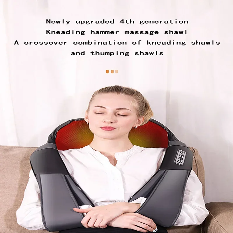 الأجهزة المنزلية العمود الفقري العنقي مدلك الرقبة الظهر الخصر الكتف العجن فوز شال الرقبة الكتف الكهربائية الكتف الرقبة تدليك #4