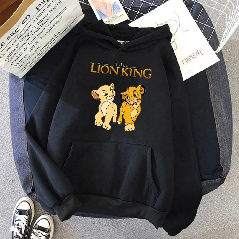 New in Kawaii Manga Hoodies Anime Hakuna Matata Hoodie Disney The Lion King Sweatshirt  Women Clothes Hoody