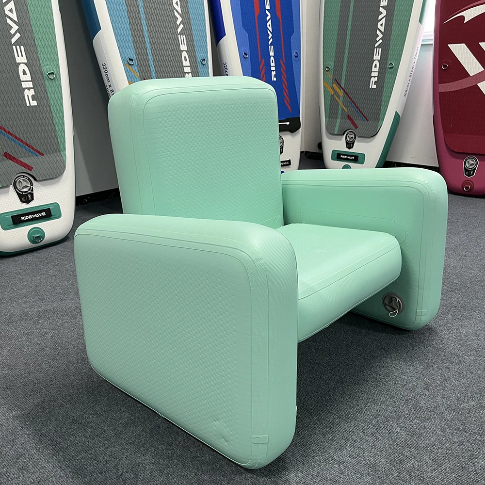 2023 جديد مخصص التخييم في الهواء الطلق قطرة غرزة أثاث قابل للنفخ المياه نفخ ايرو الجدول الكلاسيكية الهواء أريكة واحدة كرسي ايرو