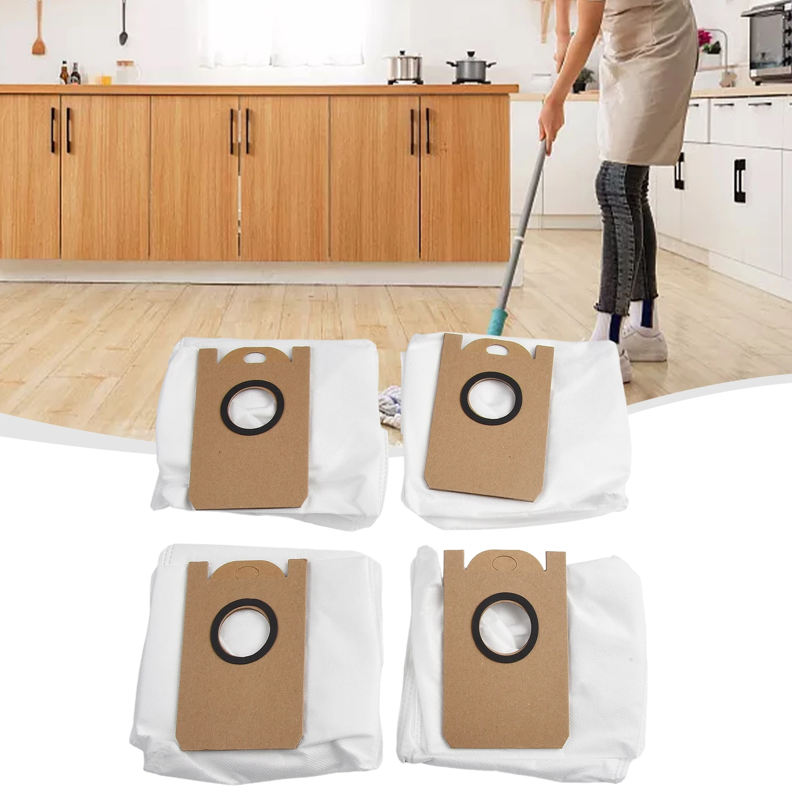 4 قطعة/المجموعة أكياس الغبار ل Laresar بسهولة إزالة واستبدال ل L6 Nex جهاز آلي لتنظيف الأتربة استبدال قطع الغيار كيس لجميع الغبار