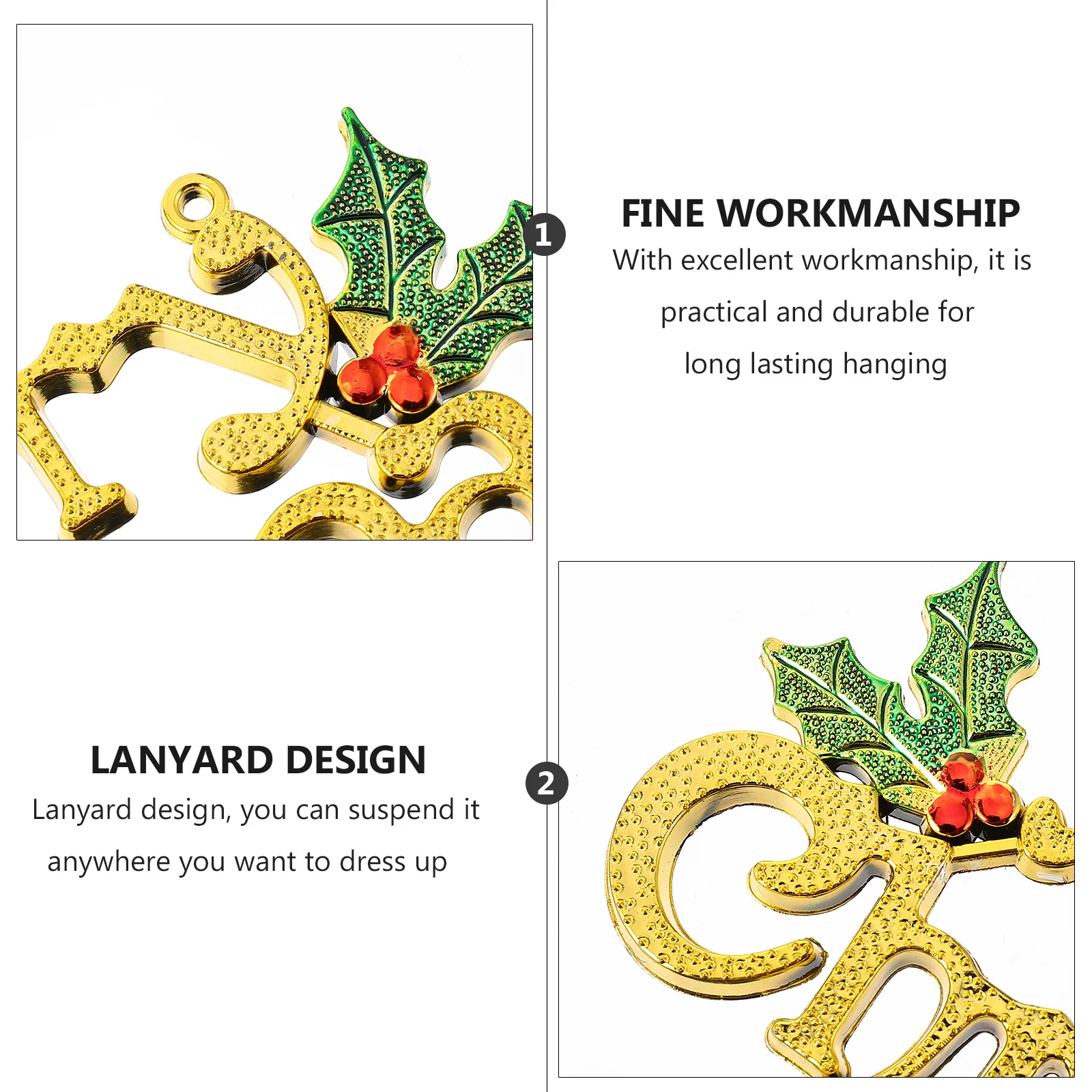 

2pcs Christmas Tree Decoration Hanging Ornament 3D Pendant For Door Window Xmas Party Home Festival Decor Scene Layout