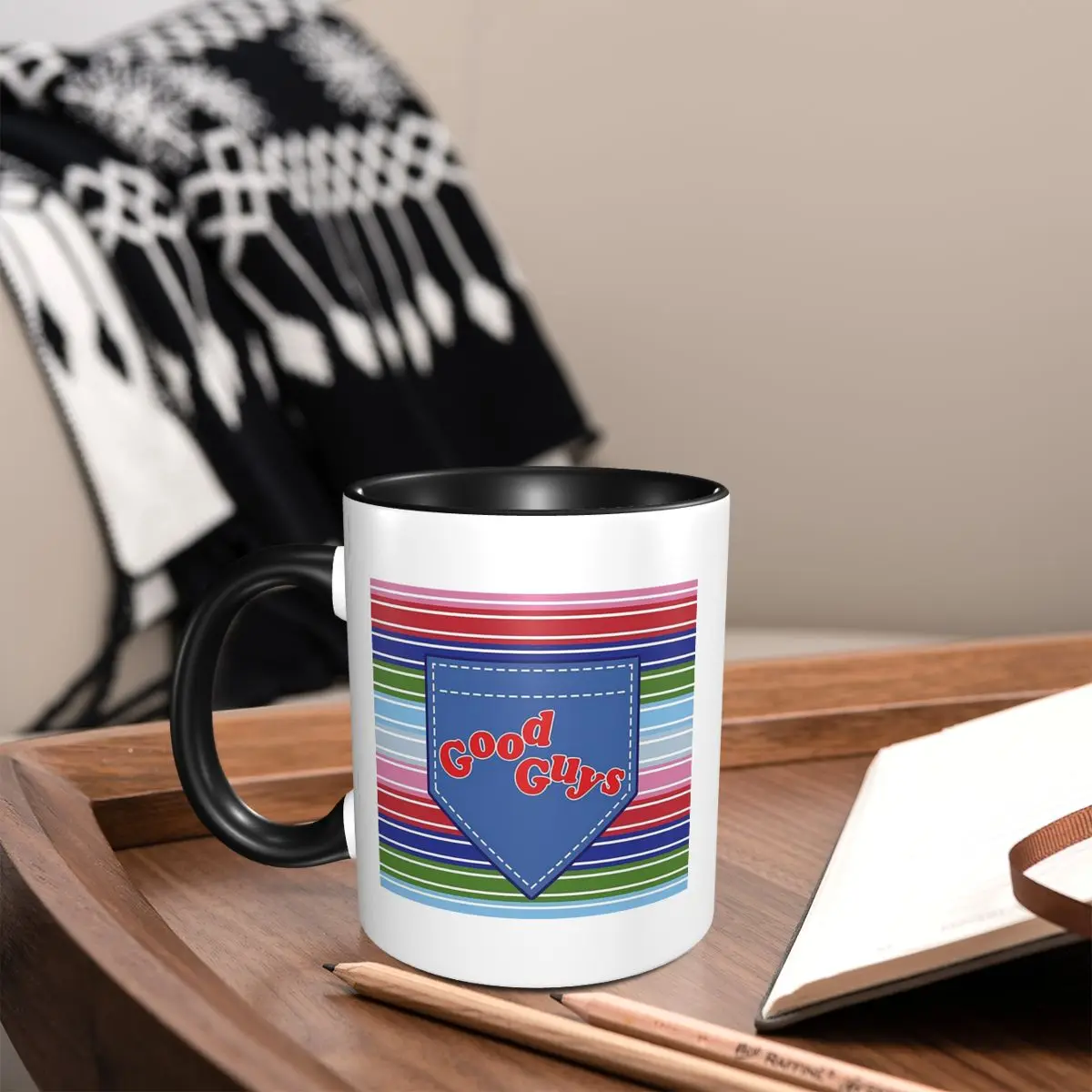 Hi Wanna Play Chucky From Child's Play Mug Funny Ceramic Coffee Cups Tea Mugs Milk Cup Drinkware Gift for Friends