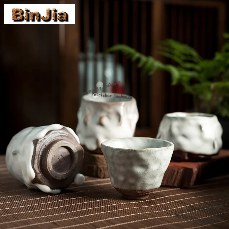 

Сырая керамика, трещины льда, чайная чашка, креативная чайная чаша, набор чашек, дегустация чая, чашка для запаха, чашки Chazhan Master, коллекция чайных предметов